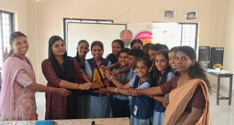 ശുചിത്വ പഠനോത്സവത്തിൽ വെൺമണി ശാലേം യു പി സ്കൂളിന് മികച്ച കലാലയ അംഗീകാരം